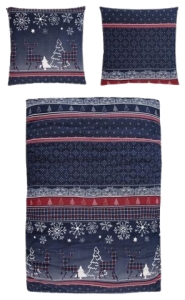 Bettwsche-Winterdesign-2Tlg-80x80-cm--155x220-Farbe-Blau