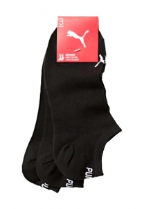 3-Paar-Herren-Puma-Sneaker-Sneakersocken-Kurzsocken-schwarz-mit-Logo-Gr39-42