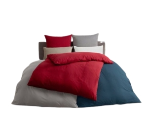 Bettwsche-2Tlg-80x80cm135x200cm-Farbe-Rot