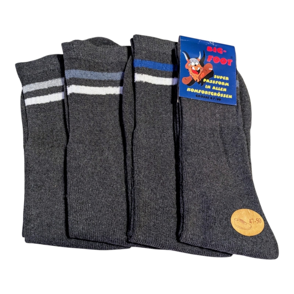 Bild 1 von XXL Herren Tennis / Berufs / Arbeitssocke Größe 47/50 Farbe Grau 