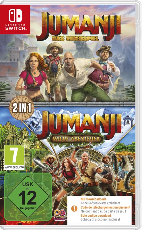 Bild 1 von Nintendo Switch Jumanji 1+2 Compilation - Code in a Box