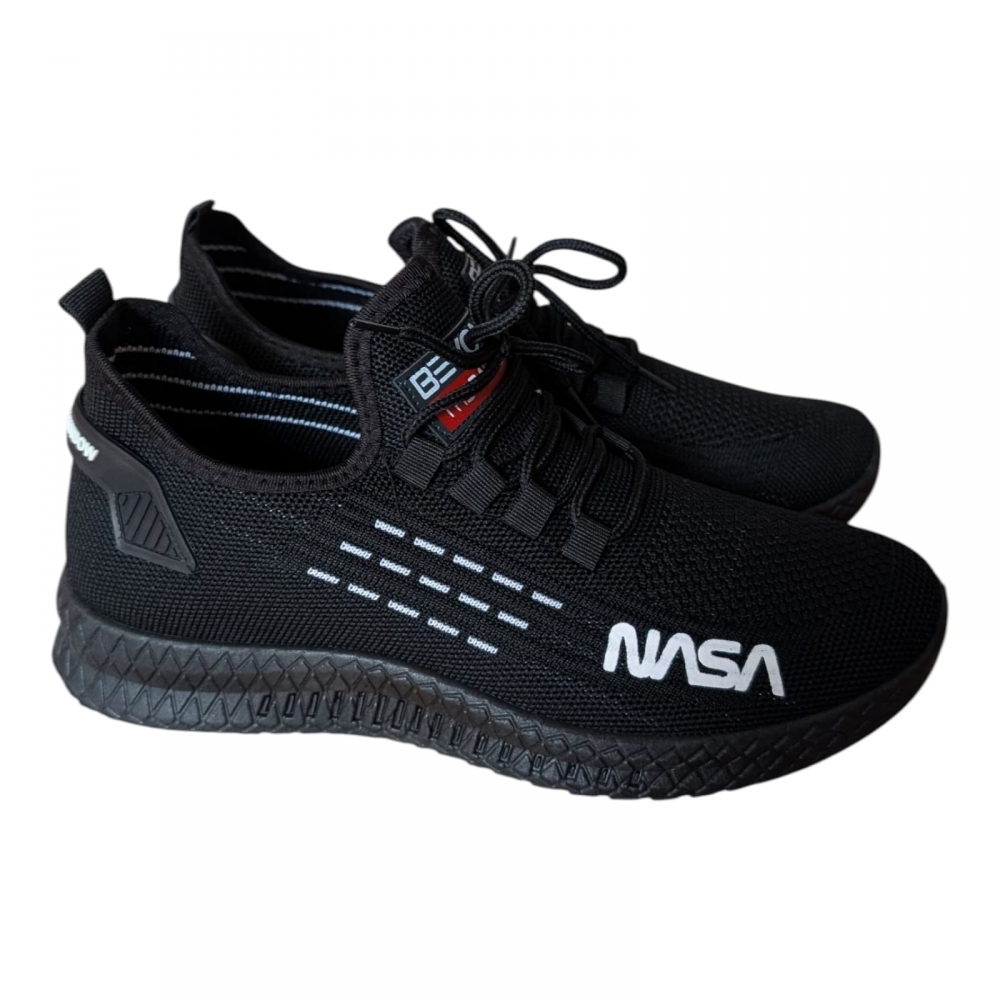 Bild 1 von Beyond the Rainbow Freizeit-Sneaker mit NASA Schriftzug Turnschuh schwarz   / (Größe) 44