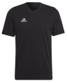 adidas Entrada 22 Herren Freizeit T-Shirt V-Ausschnitt Schwarz M