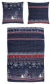 Bettwäsche Winterdesign 2Tlg. 80x80 cm + 155x220 Farbe Blau