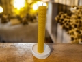 Bild 1 von Bienenwachskerze handgedreht 3cm x 20cm