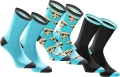 Bild 3 von 3 Paar Tastiq Baumwoll-Socken mit Pizza Print in stylischer Geschenkbox Gr.40-46