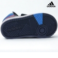 Bild 5 von adidas Hoops Mid 3.0 Kinder Turnschuhe Retro Kleinkinder-Sneaker für Mädchen und Jungen Dunkelblau 